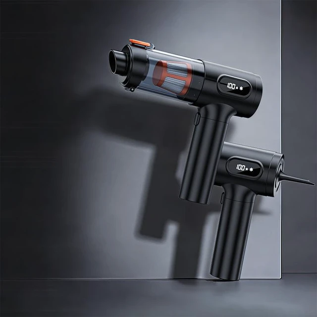 Alt view image 8 of 12 - Strong Suction Cordless Handheld Car Vacuum, High-Power Mini Dust Blower, 2-in-1 Vacuum/Blower, Portable Cleaner for Auto Interior