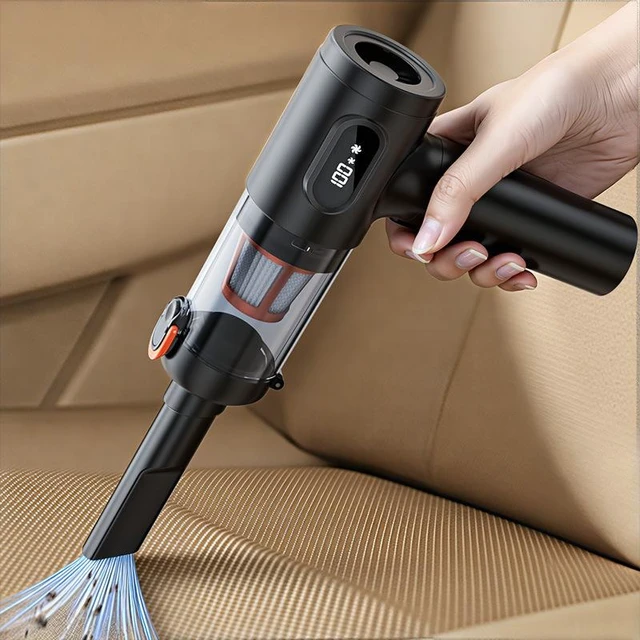 Alt view image 10 of 12 - Strong Suction Cordless Handheld Car Vacuum, High-Power Mini Dust Blower, 2-in-1 Vacuum/Blower, Portable Cleaner for Auto Interior