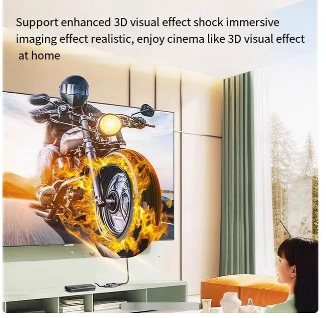 Alt view image 8 of 10 - UGREEN DP Switch 8K 2 in 1 out computer screen HD bi-directional conversion line splitter TV set-top box 2-in-1 drag 2 extended display frequency splitter