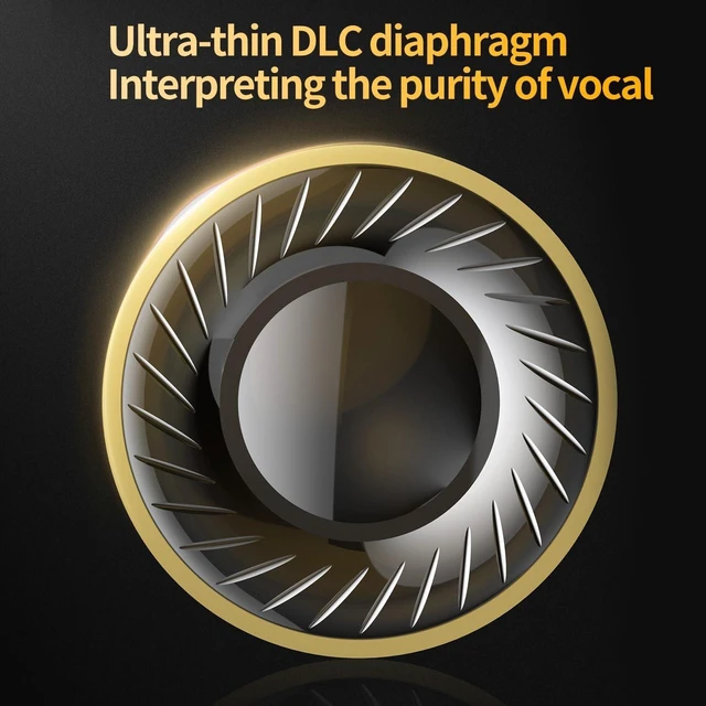 Alt view image 13 of 14 - CCA CRA PRO in Ear Monitor Headphones, Ultra-Thin DLC Diaphragm Dynamic Driver Gaming Earbuds, Clear Sound & Deep Bass, IEMS for Singer Musicians Drummers DJ
