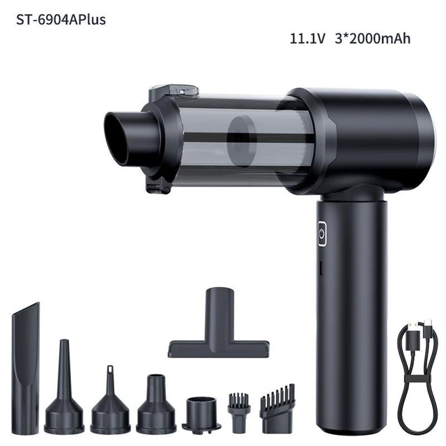Alt view image 14 of 14 - Car Vacuum Cleaner Cordless Strong Suction, Handheld, 2-in-1 Blower & Vacuum, Portable