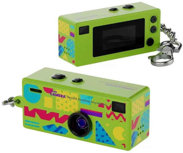 Alt view image 8 of 14 - Mini Retro Camera for Students Portable Small Camera, Backpack Keychain, Photo & Video Recording