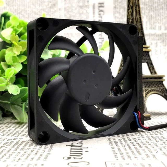 Alt view image 8 of 9 - AUB0712HB-R00 12V 0.33A 7CM 7015 3-wire cooling fan