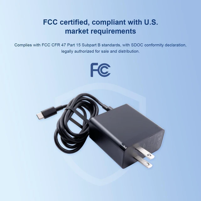 Alt view image 10 of 14 - Orange Pi Official PD 100W Type-C Power Supply US Plug for Orange Pi 6 Plus, 20V5A Multiple Circuit Protection Power Adapter