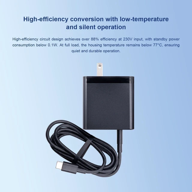 Alt view image 13 of 14 - Orange Pi Official PD 100W Type-C Power Supply US Plug for Orange Pi 6 Plus, 20V5A Multiple Circuit Protection Power Adapter
