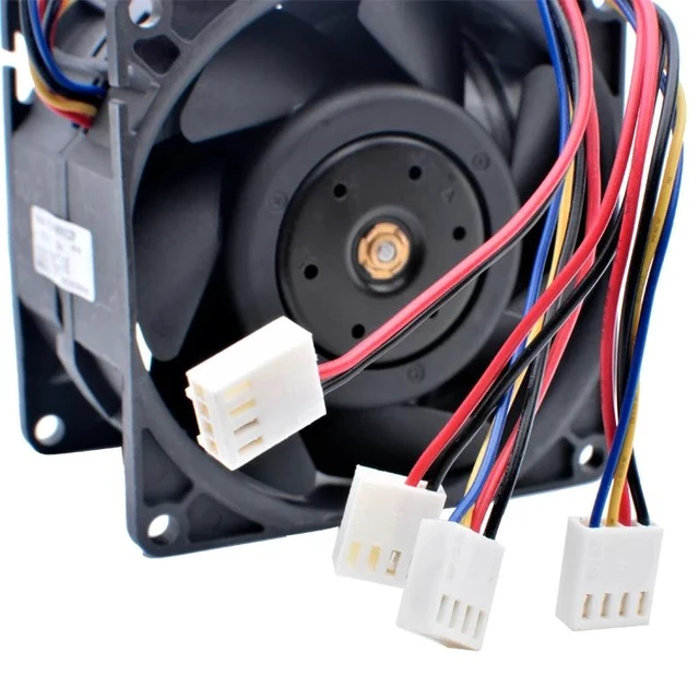 Alt view image 8 of 8 - PIH080M12P 80mm fan 80x80x56mm DC12V 12.00A 4 wires 4pin Ultra-high-speed and high-pressure cooling fan for server chassis