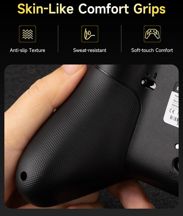 Alt view image 14 of 14 - EasySMX X05Pro Wireless PC Controller Quiet-Press Buttons, 2-Stage Impulse Triggers, 2 Programmable Buttons, Hall Joysticks, 1000mAh Battery, 1000Hz Polling Gaming Controller for PC/Switch/Android/i