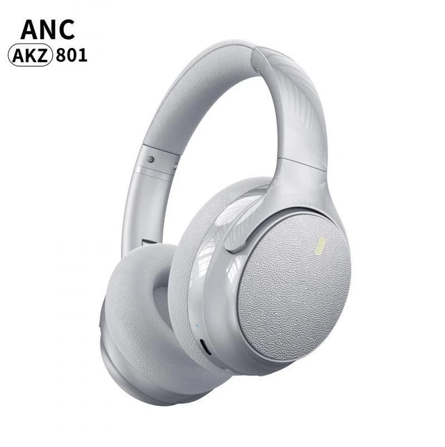 Alt view image 9 of 14 - AKZ 801 / 802 / 806 Wireless Bluetooth Headphones Over-Ear ANC Headset, Foldable Design, Long Playtime, Noise Cancelling black AKZ802
