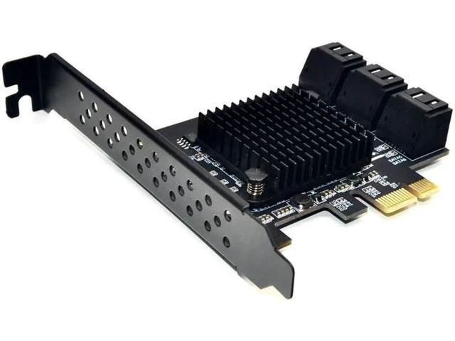 Alt view image 9 of 14 - Marvell 88SE9215 Chip PCI Express SATA 3 PCIE SATA PCI-E PCI E SATA Card/Expansion/Controller/HUB/Multiplier Port SATA 3.0 SATA3