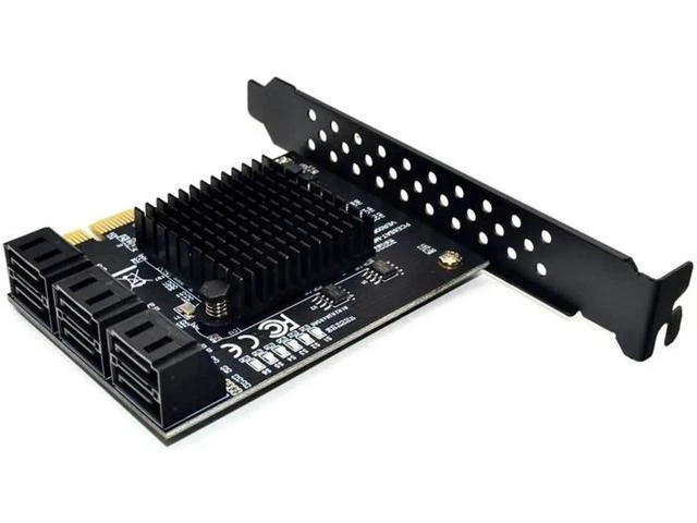 Alt view image 13 of 14 - Marvell 88SE9215 Chip PCI Express SATA 3 PCIE SATA PCI-E PCI E SATA Card/Expansion/Controller/HUB/Multiplier Port SATA 3.0 SATA3