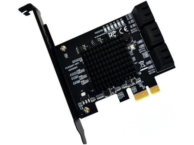 Alt view image 14 of 14 - Marvell 88SE9215 Chip PCI Express SATA 3 PCIE SATA PCI-E PCI E SATA Card/Expansion/Controller/HUB/Multiplier Port SATA 3.0 SATA3