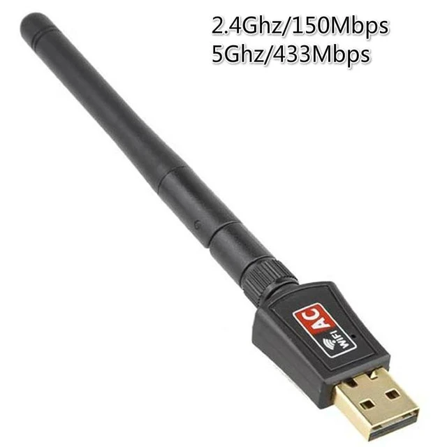 Alt view image 7 of 10 - 802.11B/G/N/AC Dual Band 600Mbps RTL8811CU Wireless USB WiFi Adapter dongle with 2.4G&5.8G External Wifi Antenna for Android