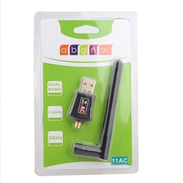 Alt view image 10 of 10 - 802.11B/G/N/AC Dual Band 600Mbps RTL8811CU Wireless USB WiFi Adapter dongle with 2.4G&5.8G External Wifi Antenna for Android
