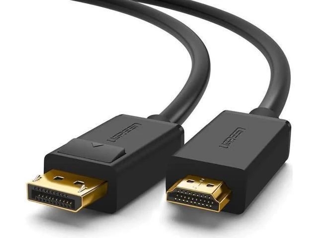 Alt view image 8 of 14 - UGREEN 4K UHD DP to HDMI Cable Male to Male Displayport to HDMI Video Cable DisplayPort to HDTV Monitor Cable Support Audio for HP ,HTC VIVE Virtual Reality System and DP Enabled Devices 15FT