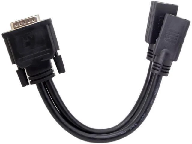 Alt view image 5 of 6 - Dpisplayport DP Dual to DMS-59Pin Cable DMS-59Pin Male to Dual DP Displayport Female Splitter Cord for PC Graphics Card 25cm