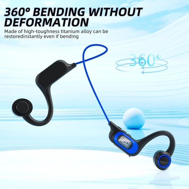 Alt view image 12 of 14 - AKZ-G3 Wireless Open-Ear Headphones Air Conduction Tech, Bluetooth, for Running, Sports, Outdoor black