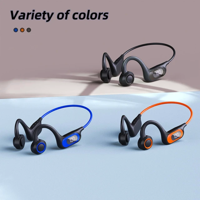 Alt view image 14 of 14 - AKZ-G3 Wireless Open-Ear Headphones Air Conduction Tech, Bluetooth, for Running, Sports, Outdoor black