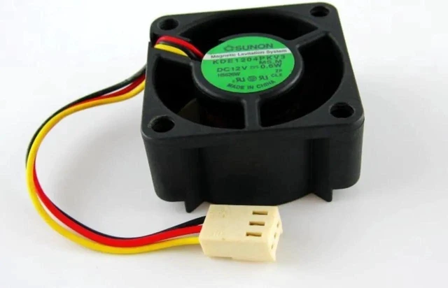 Alt view image 11 of 11 - 40*20MM KDE1204PKV3 12V 0.6W 3 wires 3 pins 4CM case fan for switch ,1U server