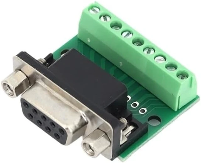 Alt view image 8 of 14 - DB9 Male Female Adapter Signals Terminal Module RS232 RS485 Serial To Terminal 9-Pin 9-Hole Connector(Female,10pcs)