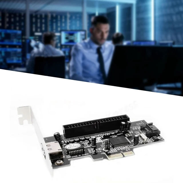 Alt view image 5 of 6 - PCI-E SATA Expansion Card PCI-E to ESATA+SATAx1+IDE Expansion Card Supports Optical Drive Hard Disk Boot Raid Array Card