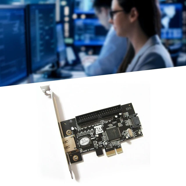 Alt view image 6 of 6 - PCI-E SATA Expansion Card PCI-E to ESATA+SATAx1+IDE Expansion Card Supports Optical Drive Hard Disk Boot Raid Array Card