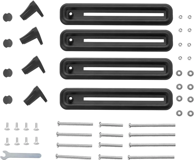 Alt view image 10 of 12 - Adapter for Monitors Without VESA Holes 22-27 Inch, No-Drill Clamp Mount, Universal Bracket Kit