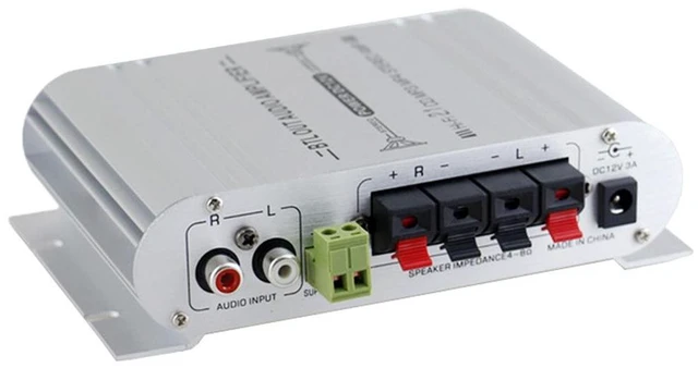 Alt view image 8 of 14 - Mini 2.1 Bluetooth Power Amplifier Digital Subwoofer Amp, Bookshelf Speaker Stereo Receiver for Home white+ US standard power supply