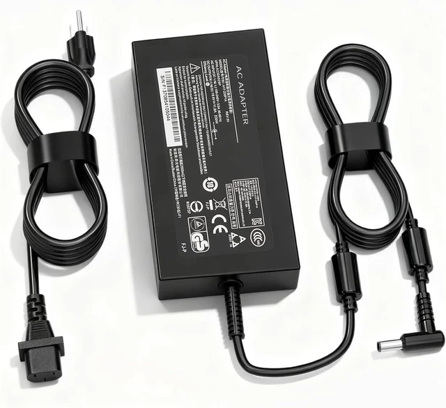 Alt view image 8 of 14 - 240W 200W AC Charger for MSI Katana 15 17 Pulse 15 17 B13V B13VF B13VGK B13VEK B13VGK-484US B13VEK-277US B12V B12VFK B12VGK B12VEK GF66 GF76 12UE 12UGS 12UG GL66 GL76 11UDK 12UGK 12UEK Laptop