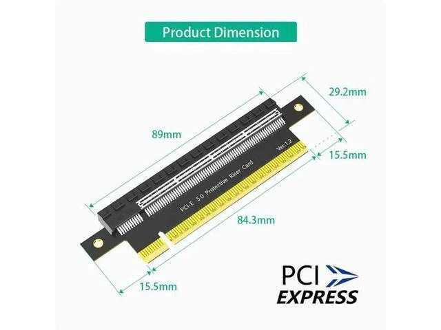 Alt view image 8 of 10 - PCI-E5.0 conversion card PCIE 180 degree conversion card Graphics card Increase card Test card 64GB/s