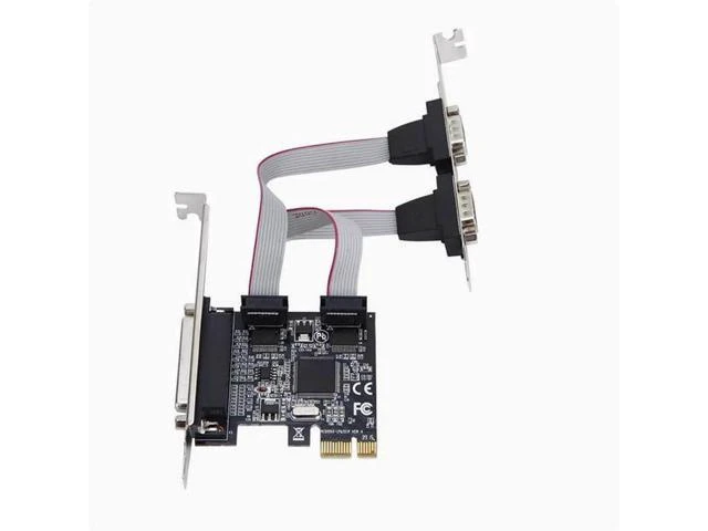 Alt view image 2 of 2 - PCI-E 1 Parallel port 2 Serial card pcie to COM9 pin RS232 industrial control serial port expansion card AX99100 chip