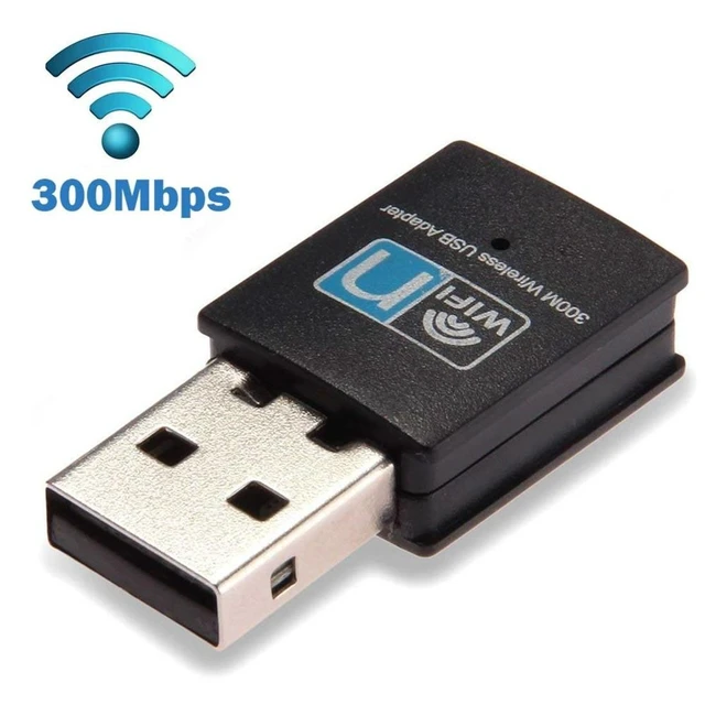 Alt view image 7 of 9 - 300Mbps USB WiFi Adapter Wireless Lan Network Card Adapter WiFi Dongle For Desktop Laptop PC Support Windows 10 8 7 MAC OS