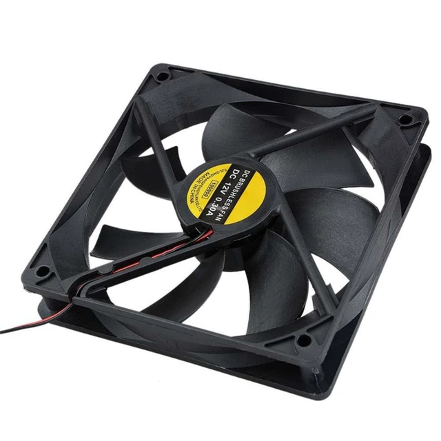 Alt view image 10 of 11 - Portable Computer 120x120mm Fan Cooler 12V 12CM 120MM PC CPU Cooling Cooler Fan for Video Card