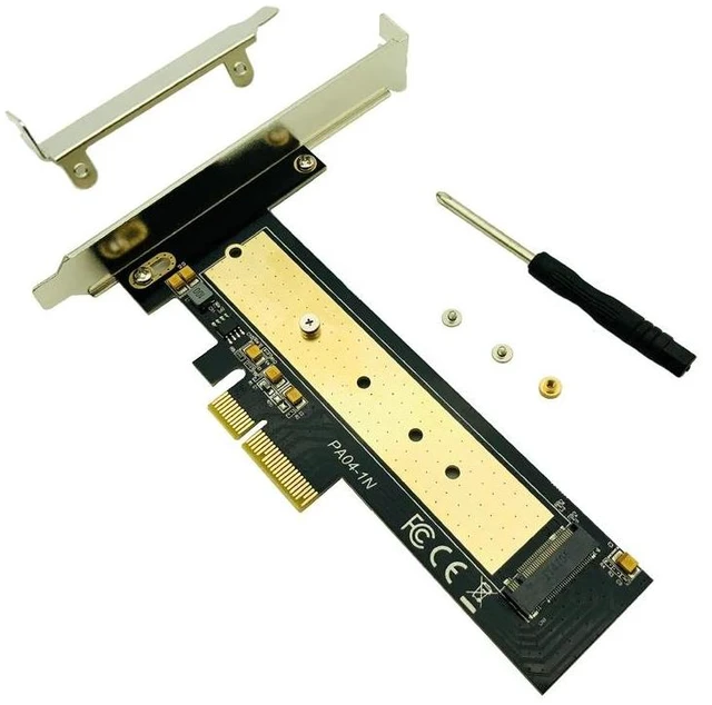 Alt view image 6 of 10 - NVME PCIE PCI Express 3.0 X4 Raiser PCIE to M2 Adapter Converter Card M Key Connector Support 2230 2242 2260 2280 M2 SSD NEW