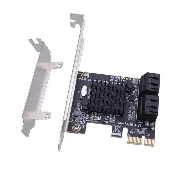 Alt view image 8 of 10 - 4 Port SATA III Expansion Card 6Gbps PCIe 1X to SATA 3.0 Adapter Converter Card Support IPFS Hard Disk Devices Card