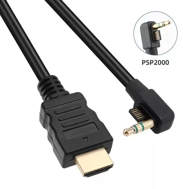 Alt view image 9 of 14 - ENFAIN PSP 2000 / 3000 to HDMI Cable 3M HD Video Converter Cable, PSP to TV/Monitor HDMI Adapter (SV Version)