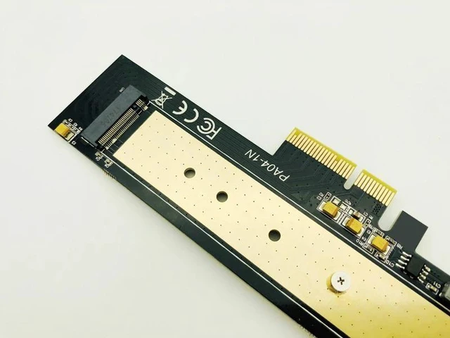 Alt view image 9 of 10 - NVME PCIE PCI Express 3.0 X4 Raiser PCIE to M2 Adapter Converter Card M Key Connector Support 2230 2242 2260 2280 M2 SSD NEW