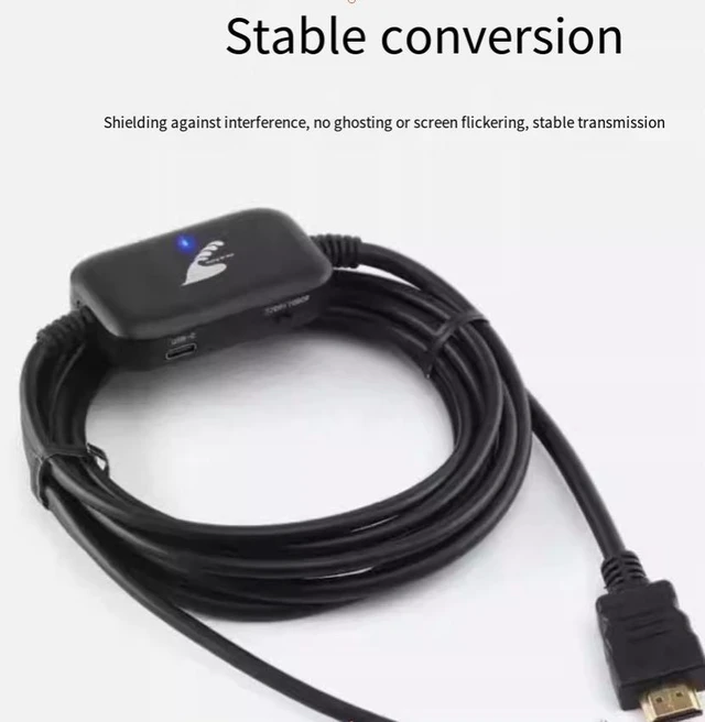 Alt view image 12 of 14 - ENFAIN PSP 2000 / 3000 to HDMI Cable 3M HD Video Converter Cable, PSP to TV/Monitor HDMI Adapter (SV Version)