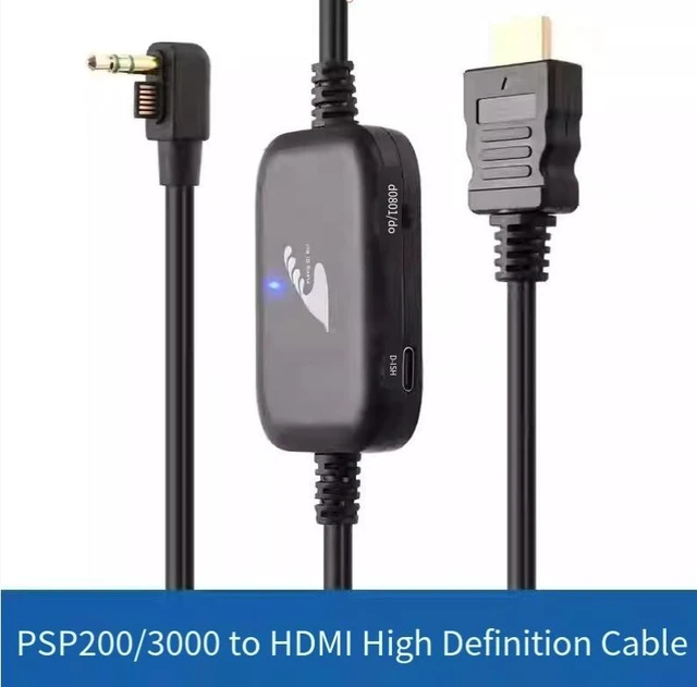 Alt view image 11 of 14 - ENFAIN PSP 2000 / 3000 to HDMI Cable 3M HD Video Converter Cable, PSP to TV/Monitor HDMI Adapter (SV Version)
