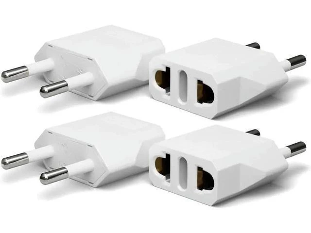 Alt view image 2 of 2 - FOR 4pack US to Europe Plug Adapter European Adapter Type C Plug Adapter Outlet Converter America USA to Europe Italy Spain Germany