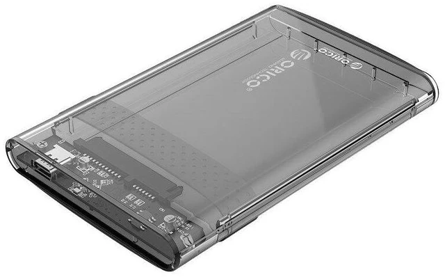 Alt view image 9 of 10 - 2.5 Inch Transparent Type-C Hard Drive Enclosure USB3.1 to SATA3.0 External SSD HDD Case Tool2139C3-G2-CR