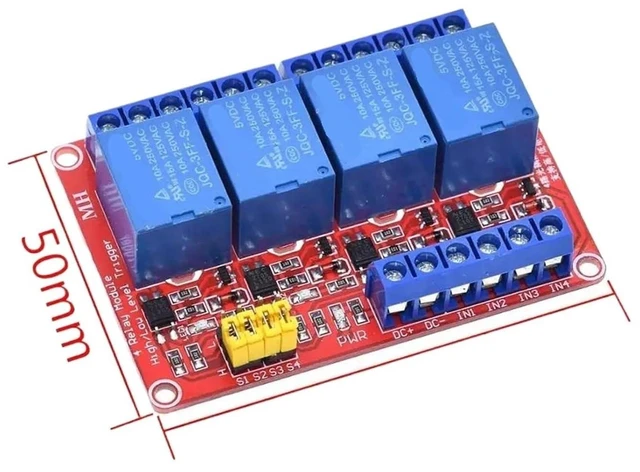 Alt view image 4 of 4 - 1pcs Relay Module 1 2 4 6 8 Channel 5V 12V Relay Module Board Shield with Optocoupler(12V 2 Channel Red)