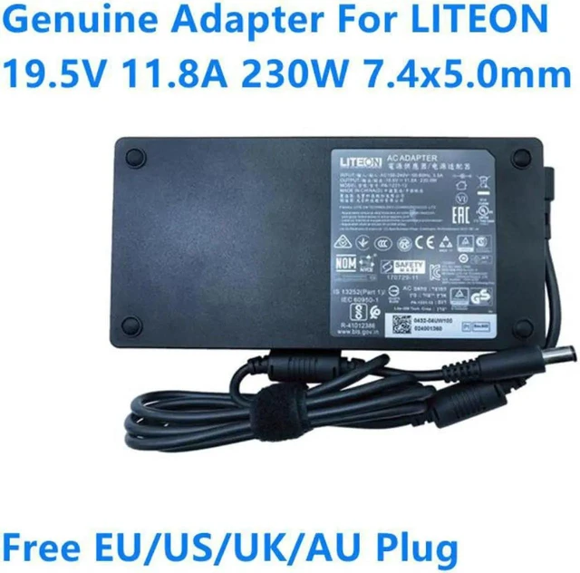 Alt view image 7 of 12 - 19.5V 11.8A 230W 7.4x5.0mm LITEON PA-1231-12 AC Adapter For Gaming Laptop Charger Power Supply