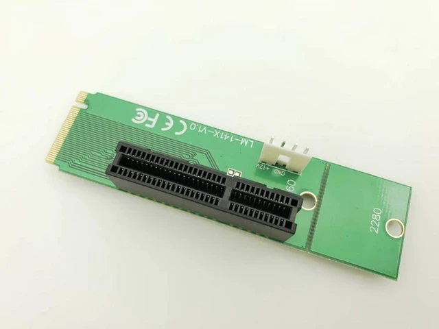 Alt view image 10 of 10 - Profession Wholesale NGFF M2 to PCI-e 4x Slot Riser Card M key M.2 SSD Port to PCI Express adapter Convertor