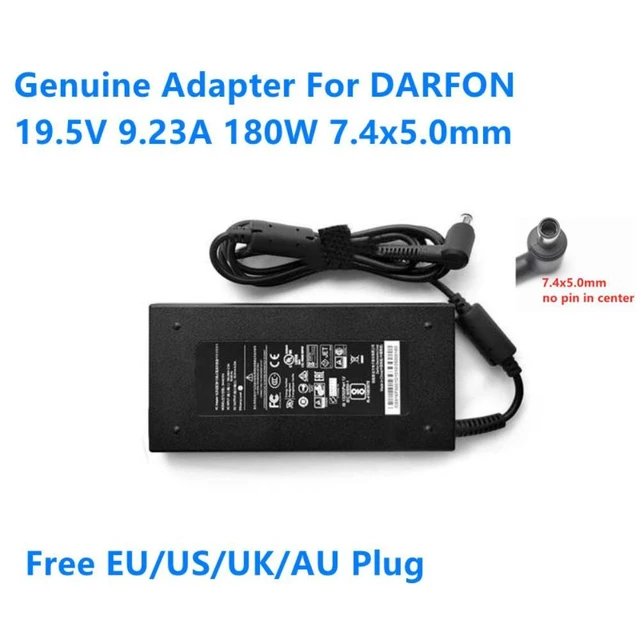 Alt view image 7 of 8 - 19.5V 9.23A 180W BAA81950 Power Supply AC Adapter For DARFON MSI GE75 GE63 GL73 GP63 GF65 8RE ADP-180MB K Laptop Charger