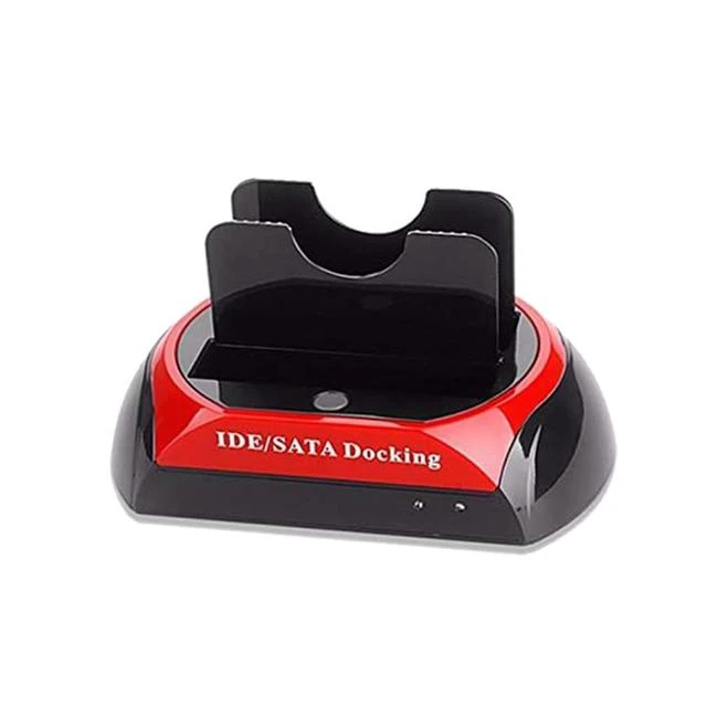Alt view image 6 of 10 - 2.5Inch 3.5Inch IDE SATA USB 2.0 Dock HUB Dual HDD Hard Drive Disk Docking Station Base Support Hard Disk DRIVE(EU Plug)