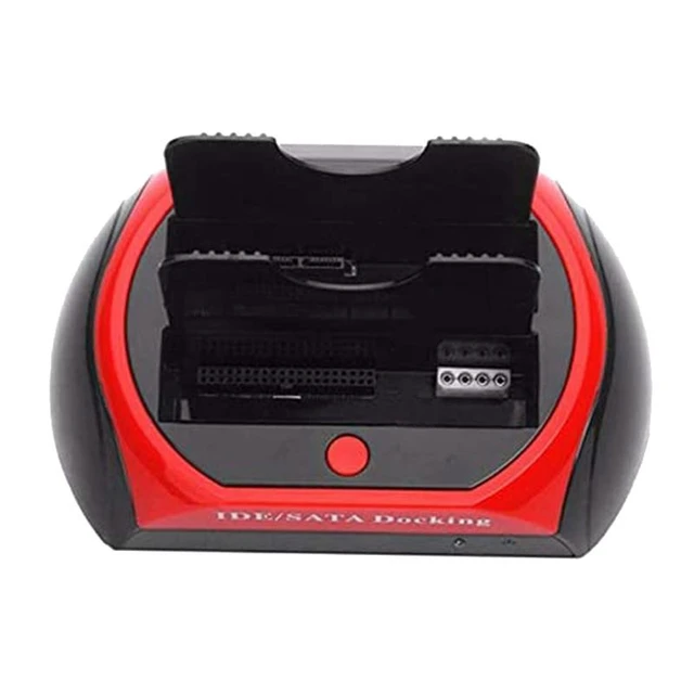 Alt view image 8 of 10 - 2.5Inch 3.5Inch IDE SATA USB 2.0 Dock HUB Dual HDD Hard Drive Disk Docking Station Base Support Hard Disk DRIVE(EU Plug)