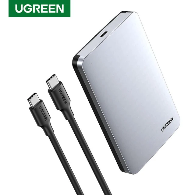 Alt view image 10 of 10 - HDD Case 2.5 6Gbps SATA to USB C 3.1 Gen 2 External Hard Drive Box Aluminum Case HD For Sata Hard Disk SSD HDD Enclosure