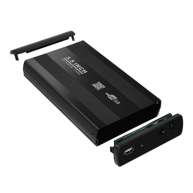 Alt view image 11 of 12 - 3.5 Inch USB 2.0/USB 3.0 SATA External HDD Disk Hard Drive Enclosure Case Cover External Storage Box Support Hard Drive
