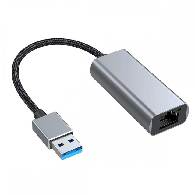 Alt view image 11 of 12 - 2500Mbps 2.5Gbps to USB3.0 Type-A GBE Gigabit 1000Mbps Ethernet Network LAN Cable Adapter for Desktop Motherboard
