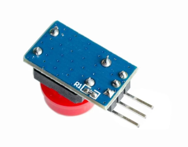 Alt view image 5 of 6 - 5pcs/lot 12X12MM Big key module Big button module Light touch switch module with hat High level output for arduino
